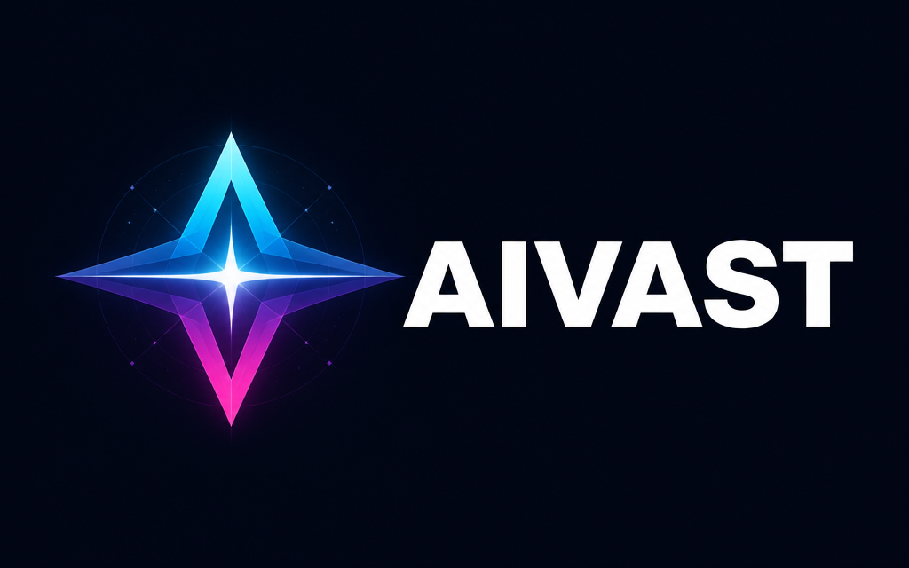 Celestial Compass Navigator logo concept for AIVAST