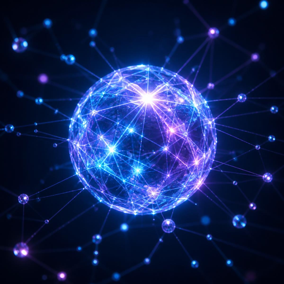 Glowing neural network orb